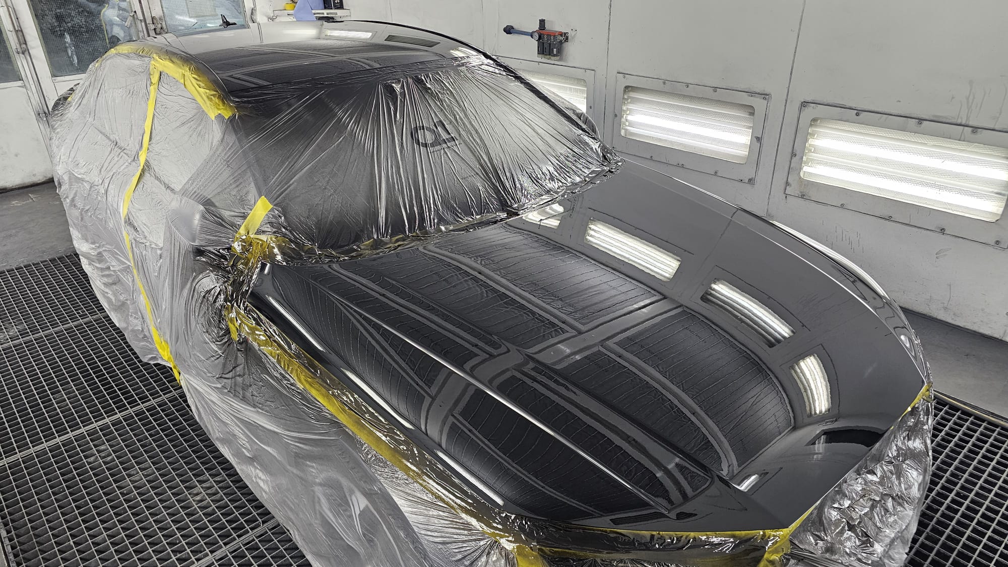 Completed Autophix paint finish under workshop lighting
